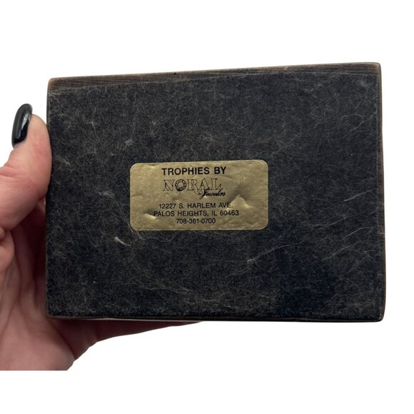 Vtg Austin Sculpture '90 Female Golfer Statue Bridie Bronze A. Daniel artist 16" - Picture 7 of 7